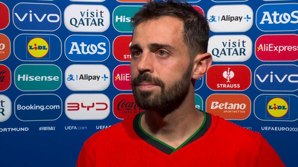 贝尔纳多·席尔瓦对葡萄牙队的进步感到高兴